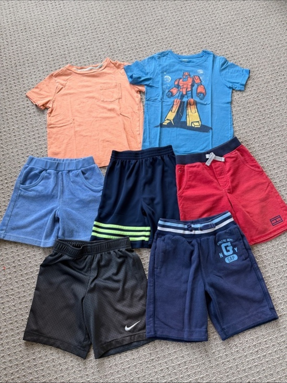 GAP Kids Mixed Color Shorts Lot - Blue, Navy, Red, Black, Light Blue